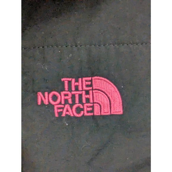 The North Face Polartec Fleece Jacket Black w Pink Logo Medium - Picture 4 of 12